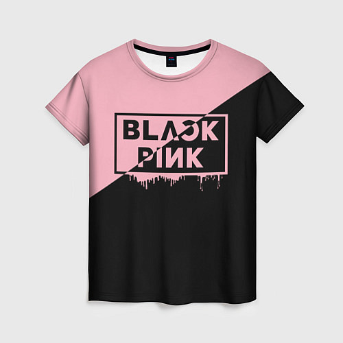 Женская футболка BLACKPINK BIG LOGO / 3D-принт – фото 1