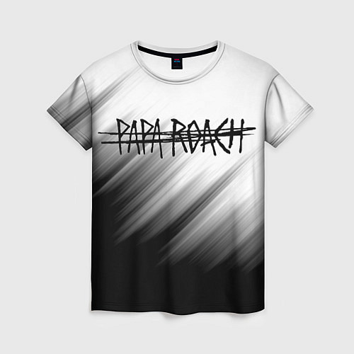 Женская футболка Papa roach Streak logo / 3D-принт – фото 1
