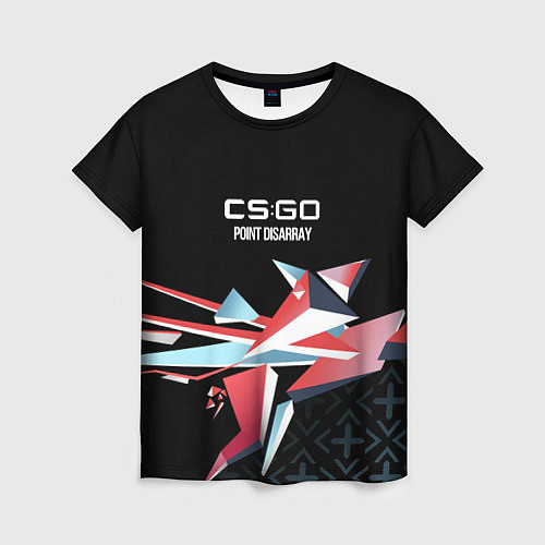 Женская футболка Cs:go - Point Disarray 2022 Буйство красок / 3D-принт – фото 1