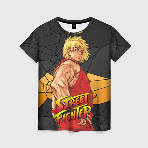 Женская футболка Кен Мастерс - Street Fighter / 3D-принт – фото 1