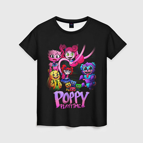 Женская футболка POPPY PLAYTIME chapter 2 персонажи игры / 3D-принт – фото 1