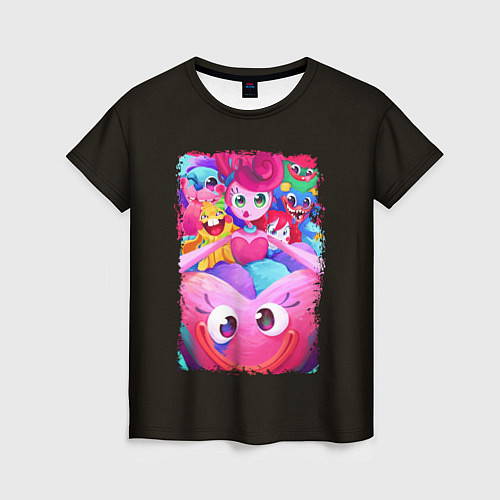Женская футболка Poppy Playtime - Chapter 2 милые персонажи / 3D-принт – фото 1