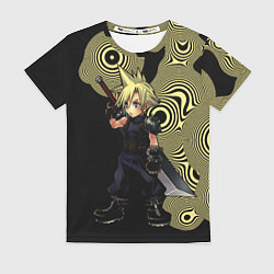 Женская футболка Клауд Страйф из dissidia final fantasy