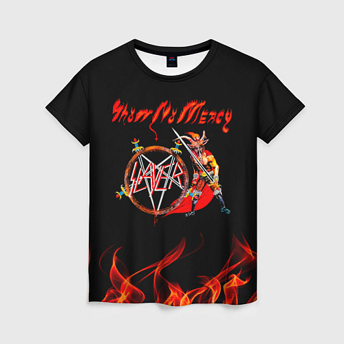 Женская футболка Show No Mercy - Slayer / 3D-принт – фото 1