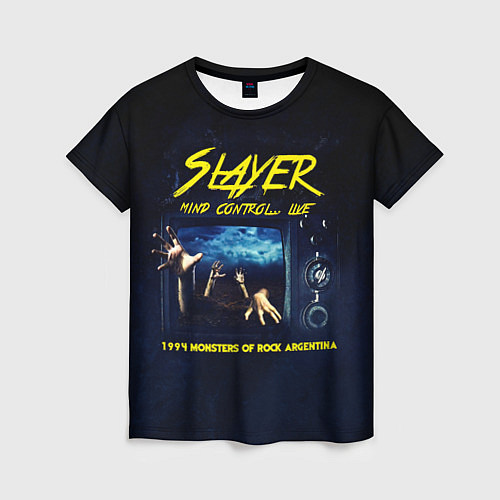 Женская футболка Mind Control Live - Slayer / 3D-принт – фото 1