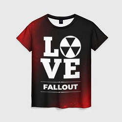 Футболка женская Fallout Love Классика, цвет: 3D-принт