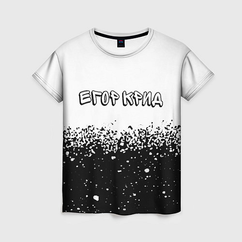 Женская футболка Рэпер Егор Крид в стиле граффити / 3D-принт – фото 1