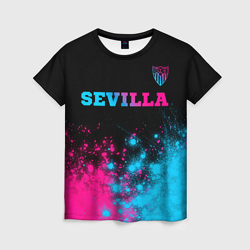 Женская футболка Sevilla Neon Gradient / 3D-принт – фото 1