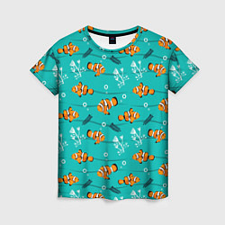 Женская футболка TEXTURE OF SEA FISH