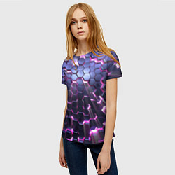 Футболка женская Сквозь плиты, цвет: 3D-принт — фото 2