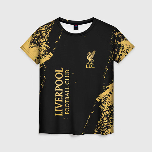 Женская футболка Liverpool гранж / 3D-принт – фото 1
