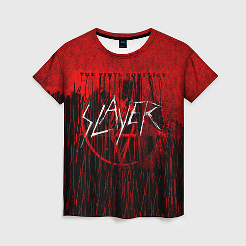 Женская футболка The Vinyl Conflict - Slayer / 3D-принт – фото 1