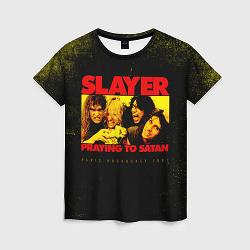 Женская футболка Praying To Satan - Slayer / 3D-принт – фото 1