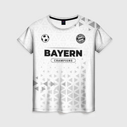 Футболка женская Bayern Champions Униформа, цвет: 3D-принт