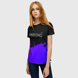 Футболка женская Evanescence Purple Grunge, цвет: 3D-принт — фото 2