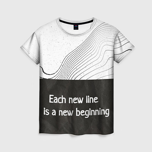 Женская футболка Линии жизни Life lines / 3D-принт – фото 1