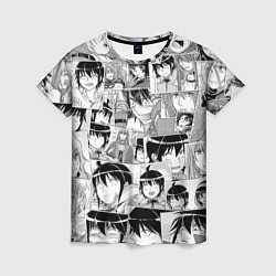 Женская футболка Tsuki ga Michibiku Isekai Douchuu pattern