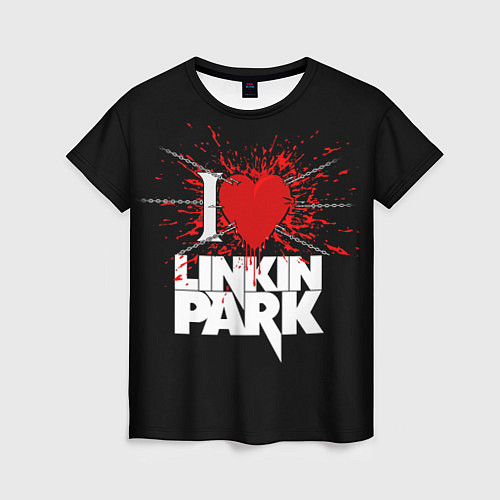 Женская футболка Linkin Park Сердце / 3D-принт – фото 1