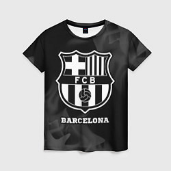 Футболка женская Barcelona Sport на темном фоне, цвет: 3D-принт