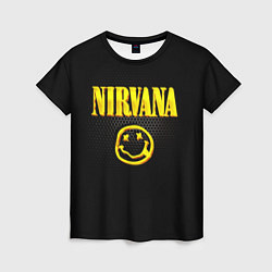 Женская футболка NIRVANA соты