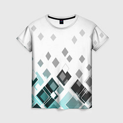 Женская футболка Geometric pattern Геометрический узор ромбы