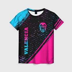 Женская футболка Valencia Neon Gradient