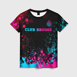 Футболка женская Club Brugge Neon Gradient - FS, цвет: 3D-принт