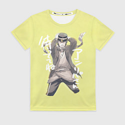 Женская футболка Саити арт Золотое божество