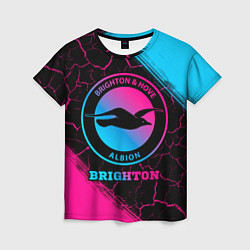 Футболка женская Brighton Neon Gradient, цвет: 3D-принт