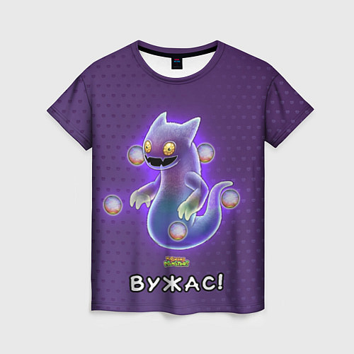 Женская футболка My singing monsters Вужас / 3D-принт – фото 1