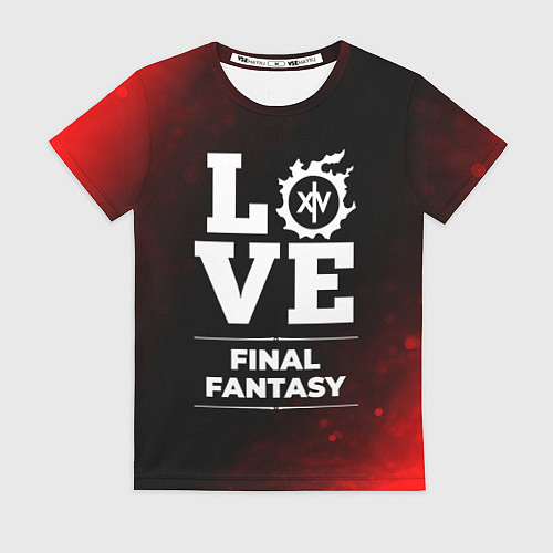 Женская футболка Final Fantasy Love Классика / 3D-принт – фото 1