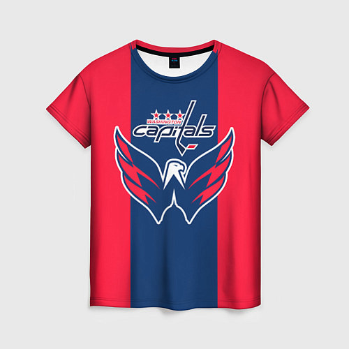 Женская футболка Вашингтон КэпиталзWashington Capitals / 3D-принт – фото 1