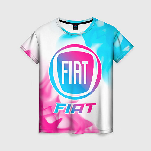 Женская футболка Fiat Neon Gradient / 3D-принт – фото 1
