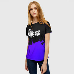 Футболка женская Blink 182 Purple Grunge, цвет: 3D-принт — фото 2