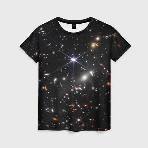 Женская футболка Новое изображение ранней вселенной от Джеймса Уэбб / 3D-принт – фото 1