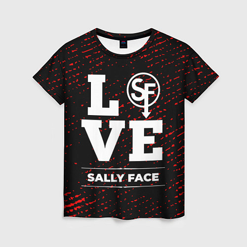 Женская футболка Sally Face Love Классика / 3D-принт – фото 1