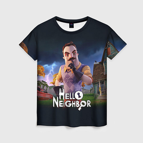 Женская футболка Hello Neighbor игра Привет сосед / 3D-принт – фото 1
