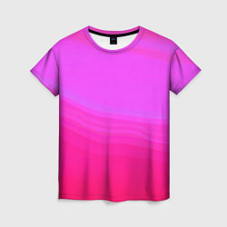 Футболка женская Neon pink bright abstract background, цвет: 3D-принт