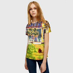Футболка женская Hello Neighbor: Дом, цвет: 3D-принт — фото 2