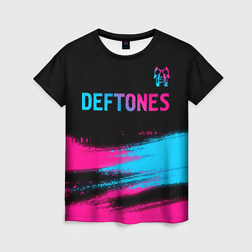 Женская футболка Deftones Neon Gradient / 3D-принт – фото 1