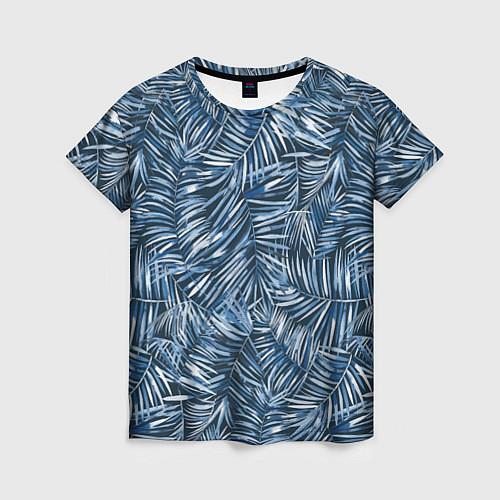 Женская футболка Тропические листья пальмы / 3D-принт – фото 1