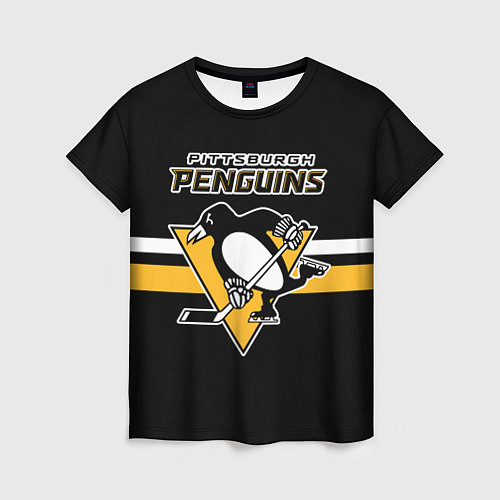 Женская футболка Питтсбург Пингвинз форма / 3D-принт – фото 1