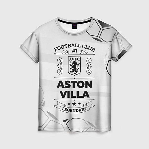 Женская футболка Aston Villa Football Club Number 1 Legendary / 3D-принт – фото 1