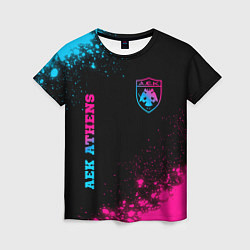 Женская футболка AEK Athens - Neon Gradient