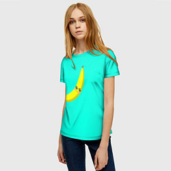 Футболка женская Я - банан, цвет: 3D-принт — фото 2