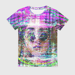 Женская футболка Девушка в круглых очках