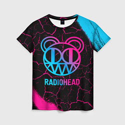 Футболка женская Radiohead - neon gradient, цвет: 3D-принт