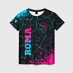 Женская футболка Roma - neon gradient