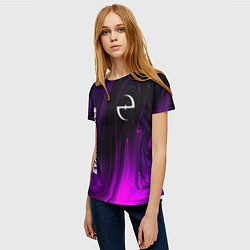Футболка женская Evanescence violet plasma, цвет: 3D-принт — фото 2