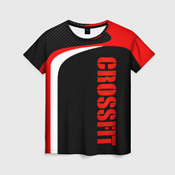 Женская футболка CrossFit - Красный спортивный